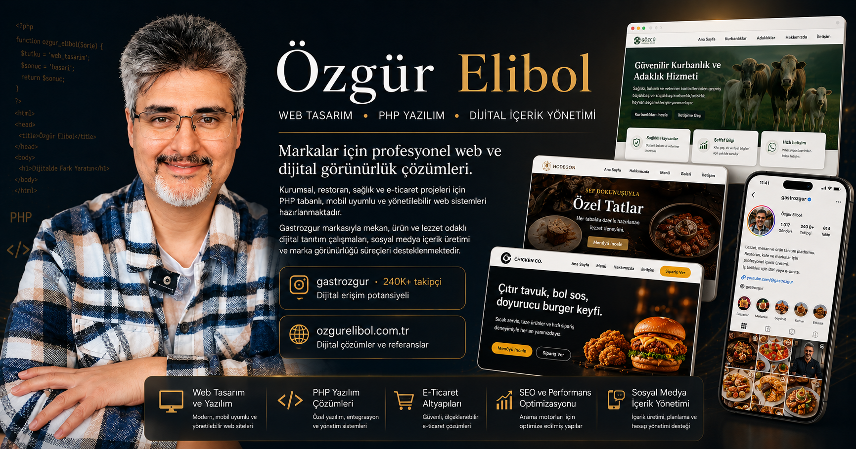 Web tasarım ve PHP yazılım